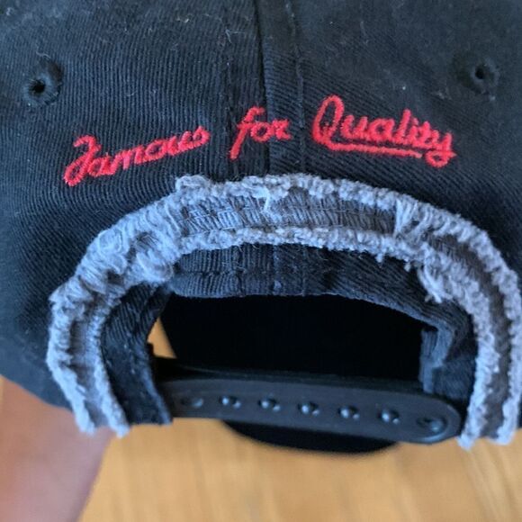 Jim Beam Whiskey Booze Cap Black & Gray Logo Embroidered Hat - Picture 3 of 4